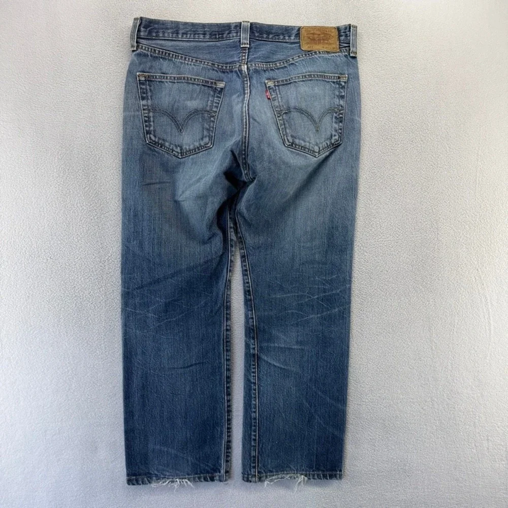 Vintage Levis Jeans men's Fits 34x30 Fit 35x27 Blue Dark Wash Whisker 501xx y2k
